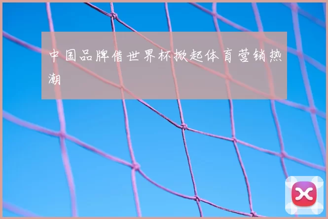 中国品牌借世界杯掀起体育营销热潮
