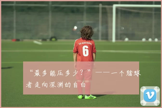 “最多能压多少?”——一个赌球者走向深渊的自白