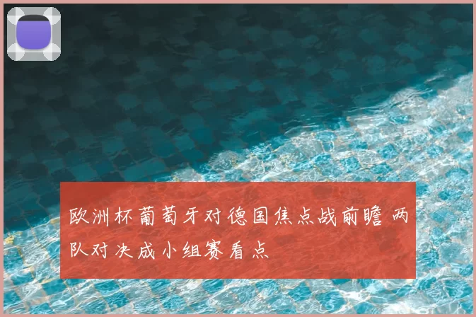 欧洲杯葡萄牙对德国焦点战前瞻 两队对决成小组赛看点