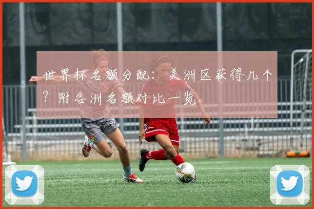 世界杯名额分配:美洲区获得几个?附各洲名额对比一览。